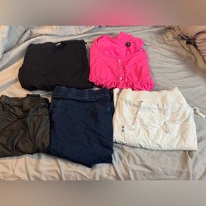 Lot of plus size clothes- mostly new without tags.